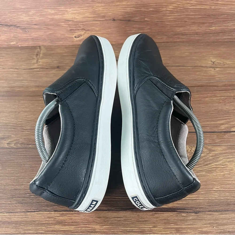 Cole Haan ‘Falmouth’ Black‎ Leather Slip-On Loafers Shoes Men’s Size 11